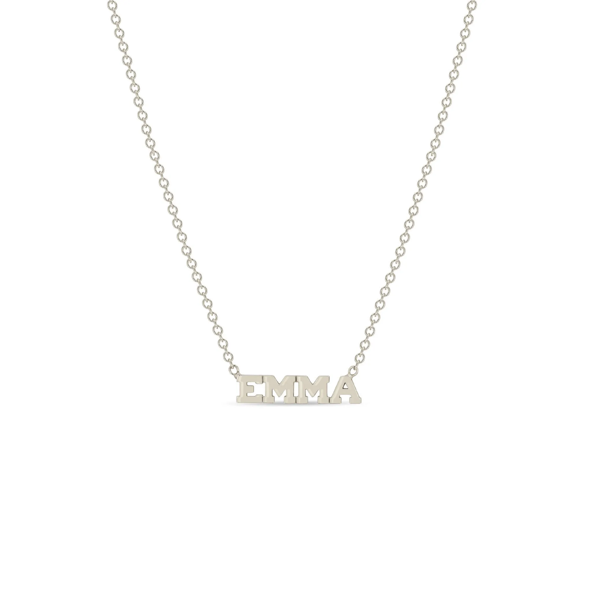 14k Gold Custom Itty Bitty Letters Necklace