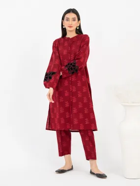 2 Piece Khaddar Suit-Embroidered (Pret)
