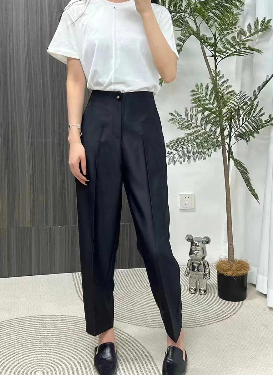3240069 Midi Waist Pants *Black