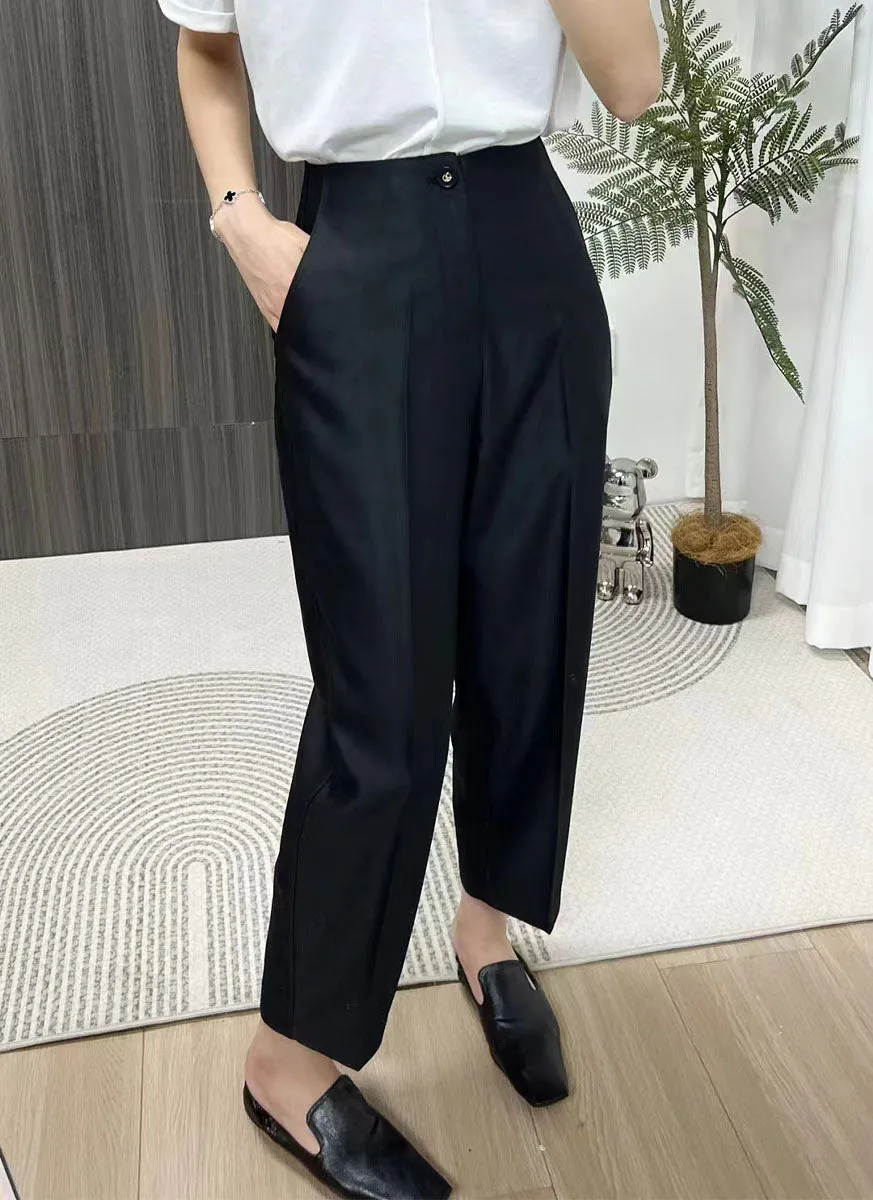 3240069 Midi Waist Pants *Black