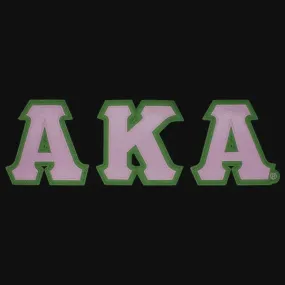 AKA Satin Twill Letters