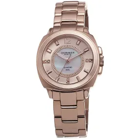 Akribos Xxiv Mother of Pearl Rose Gold-tone Ladies Watch AK668RG