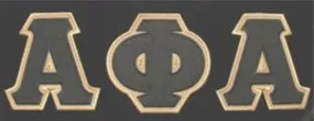 Alpha 4" Tackle Twill Letters