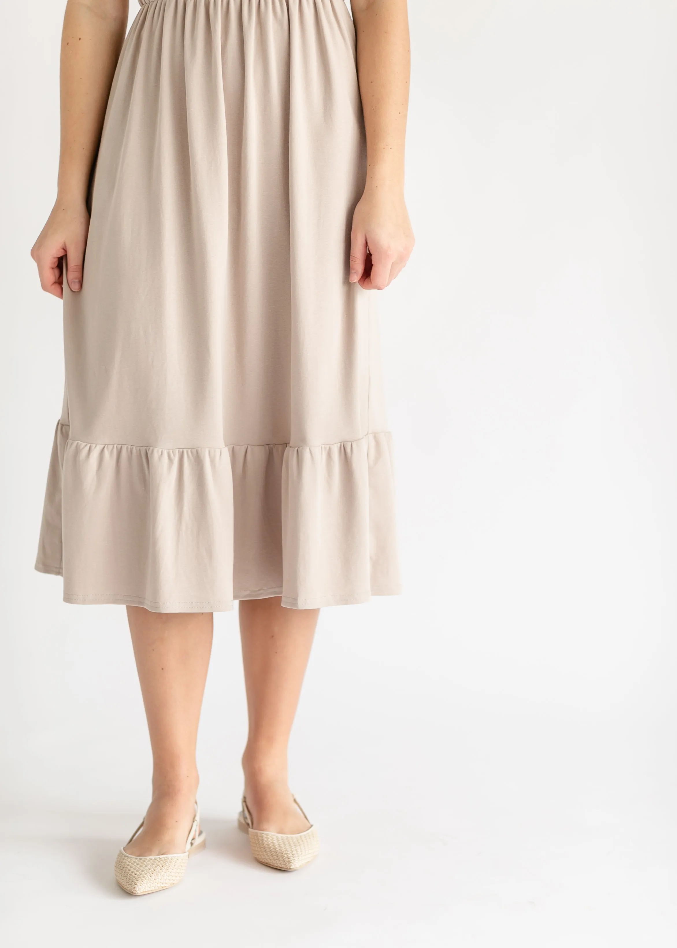 Amy Puff Sleeve Midi Dress - FINAL SALE