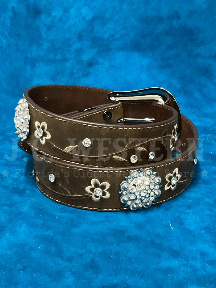 Ariat A1510202 Womens Rhinestone Concho Fashion Belt Brown