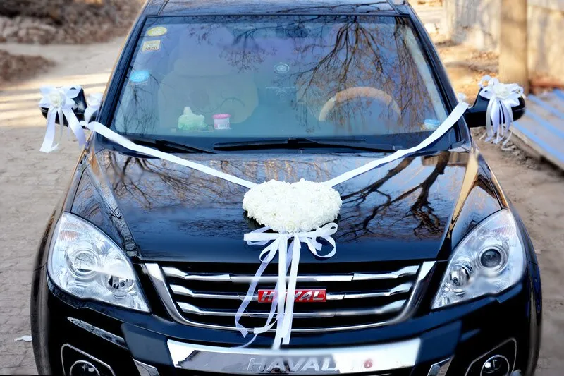 Artificial Flower Wedding Car Decor