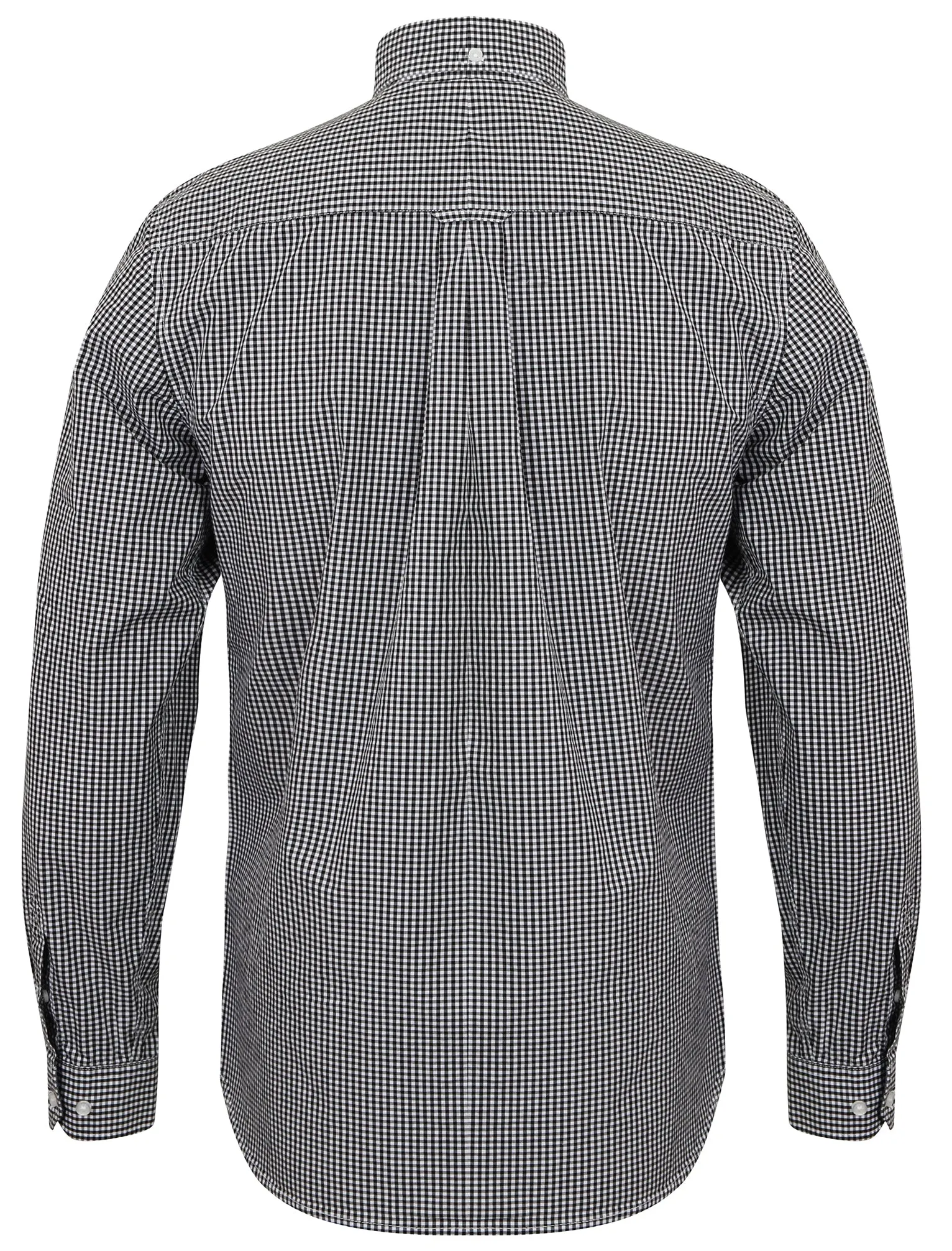 Ashbridge Gingham Long Sleeve Shirt in Black - Le Shark