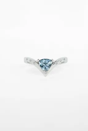 Asteri Ring with 0.99ct Blue Montana Sapphire