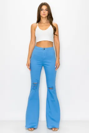 BC-420 SKY BLUE COLORED BELL BOTTOMS
