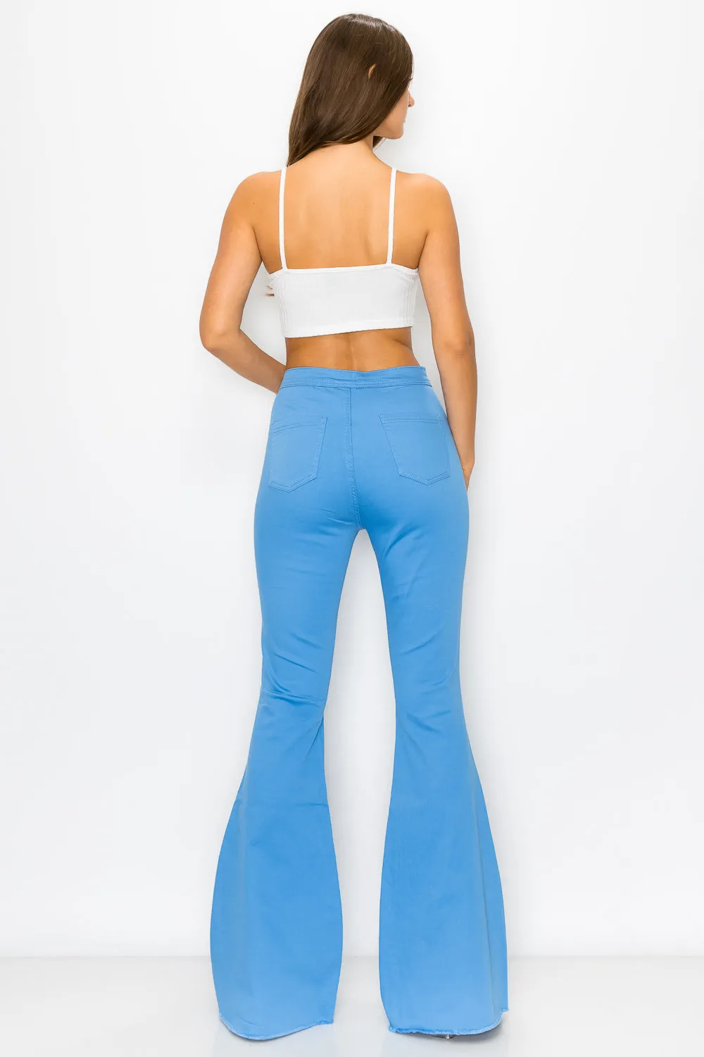 BC-420 SKY BLUE COLORED BELL BOTTOMS