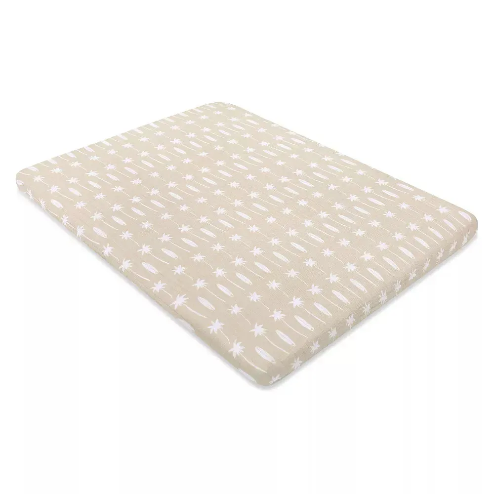 Beach Bum Muslin All-Stages Midi Crib Sheet