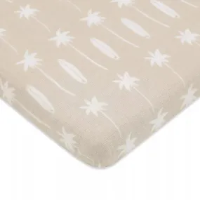 Beach Bum Muslin All-Stages Midi Crib Sheet