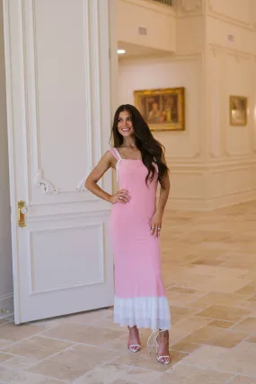 Beckett Midi Dress-Pink