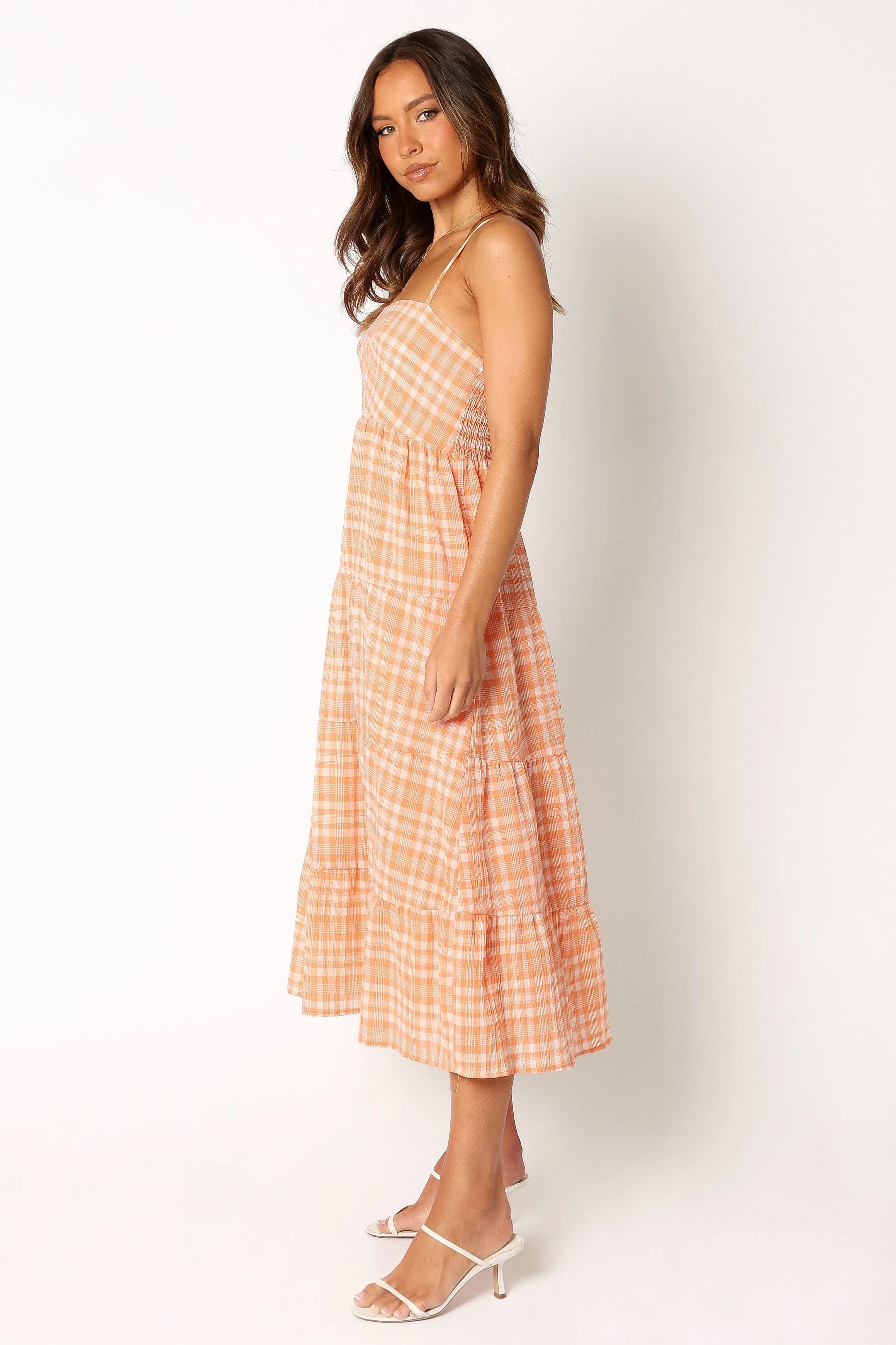 Bertie Midi Dress - Orange