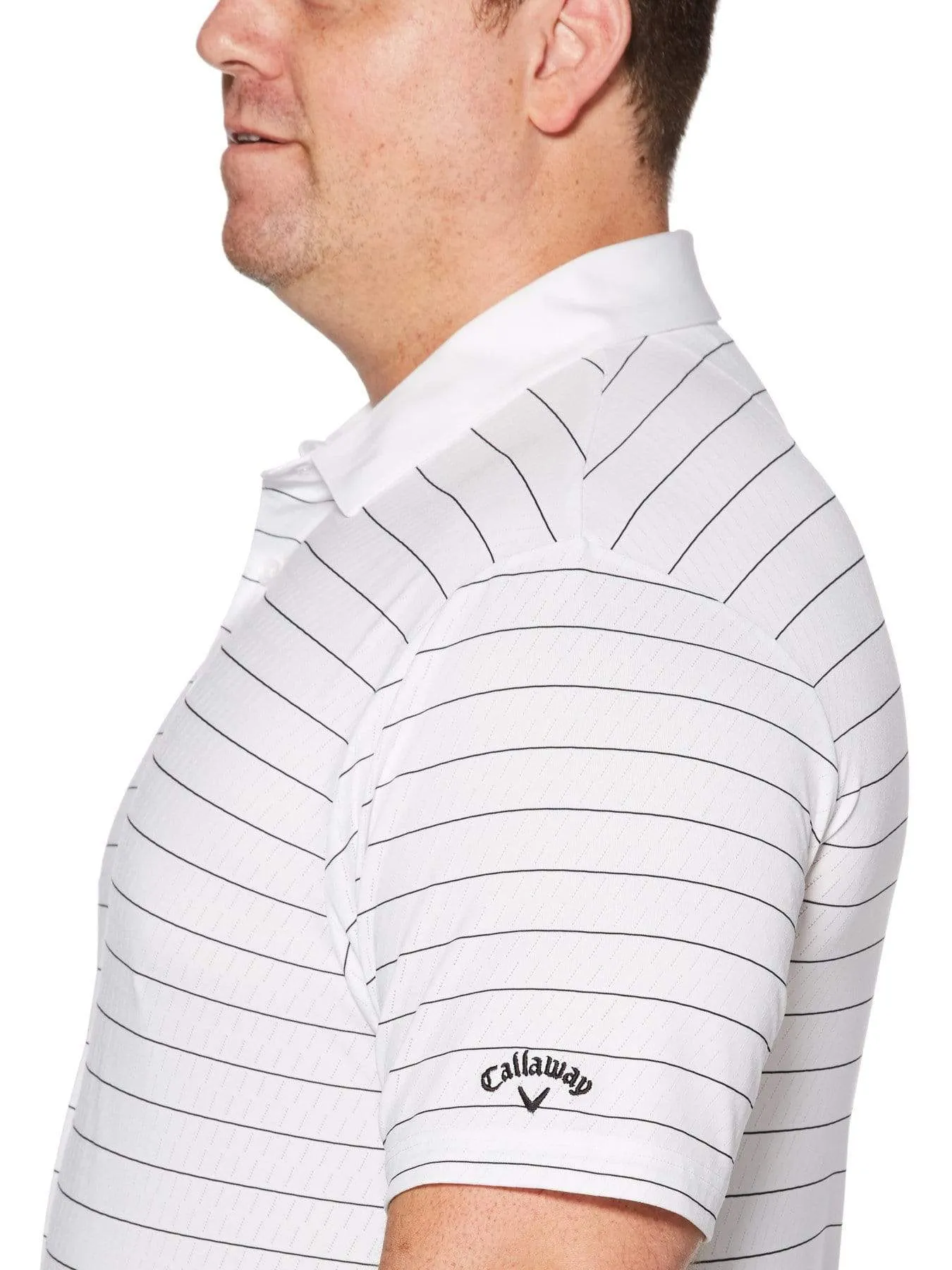 Big & Tall Ventilated Stripe Polo