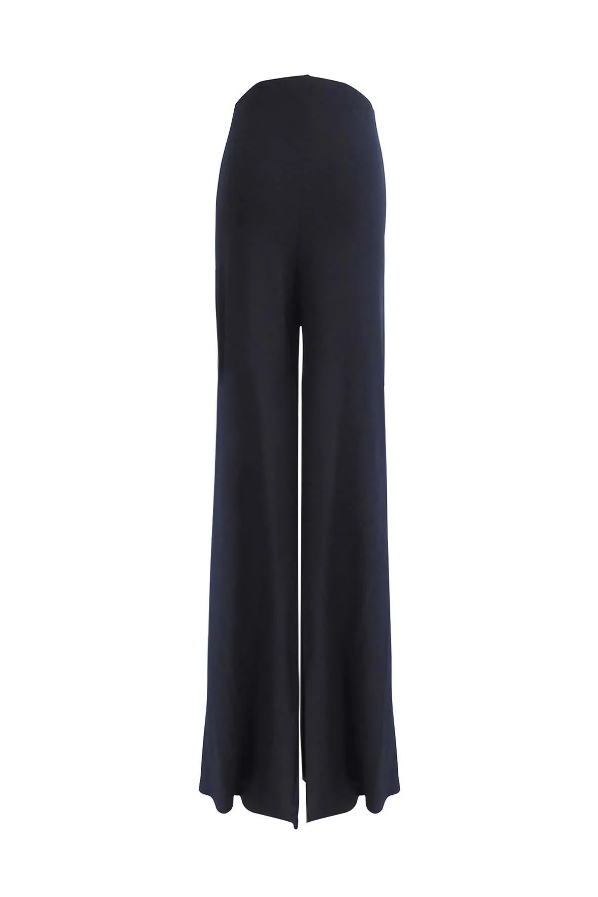 Black Rubber Waist Pants