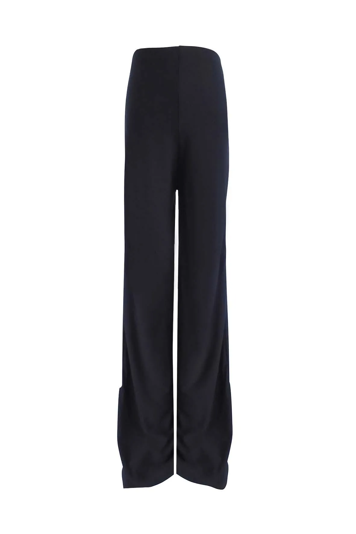 Black Rubber Waist Pants