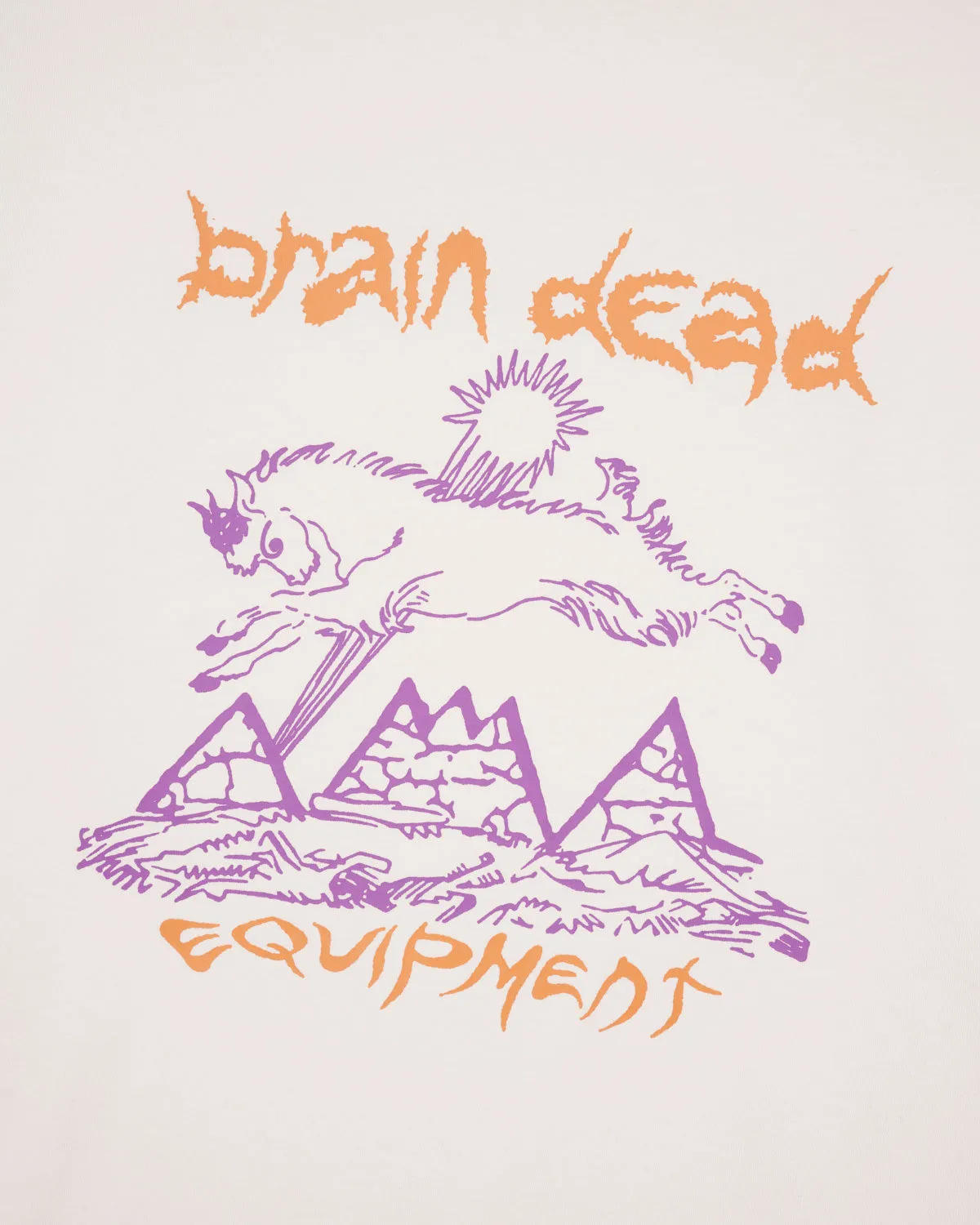 Brain Dead Equipment Mountain Goat T-Shirt - Natural