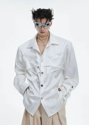 Breast Pocket Buttoned Shirt