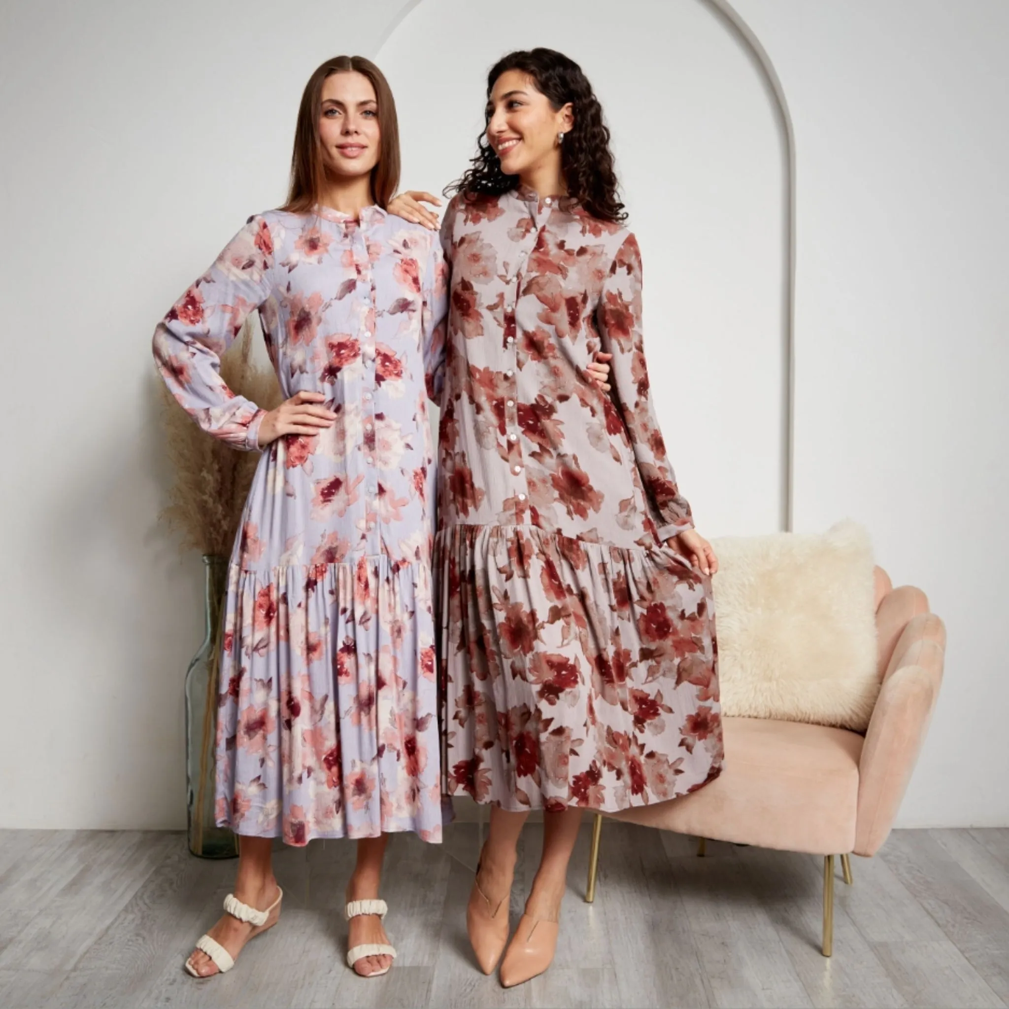 Brianna Dress Lavendar Floral