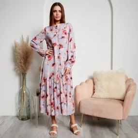 Brianna Dress Lavendar Floral
