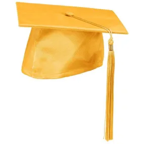 Bright Gold Cap And Tassel Shiny Satin Finish