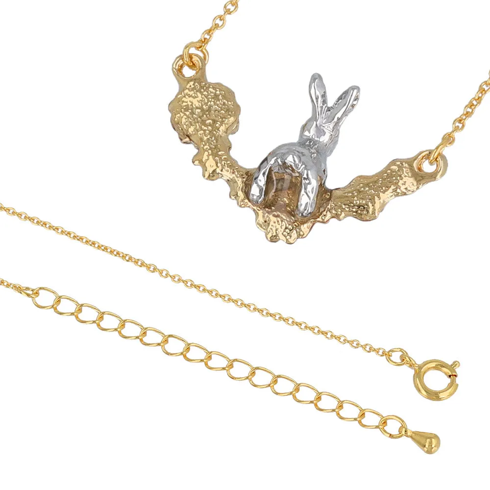 Bunny and Flower Necklace