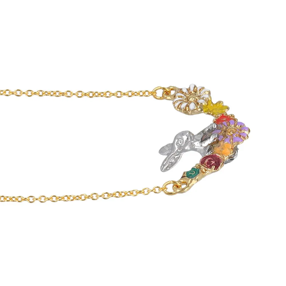 Bunny and Flower Necklace