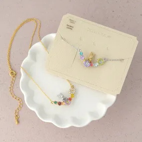 Bunny and Flower Necklace