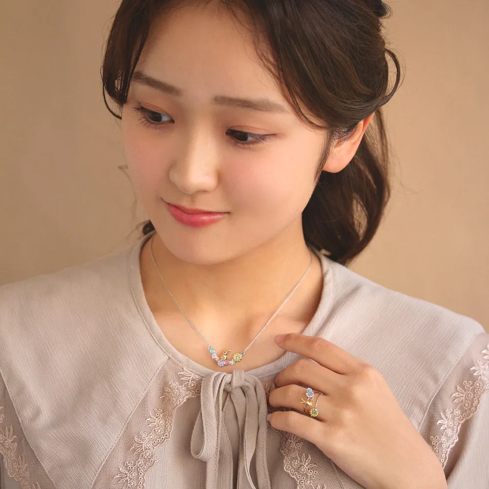Bunny and Flower Necklace
