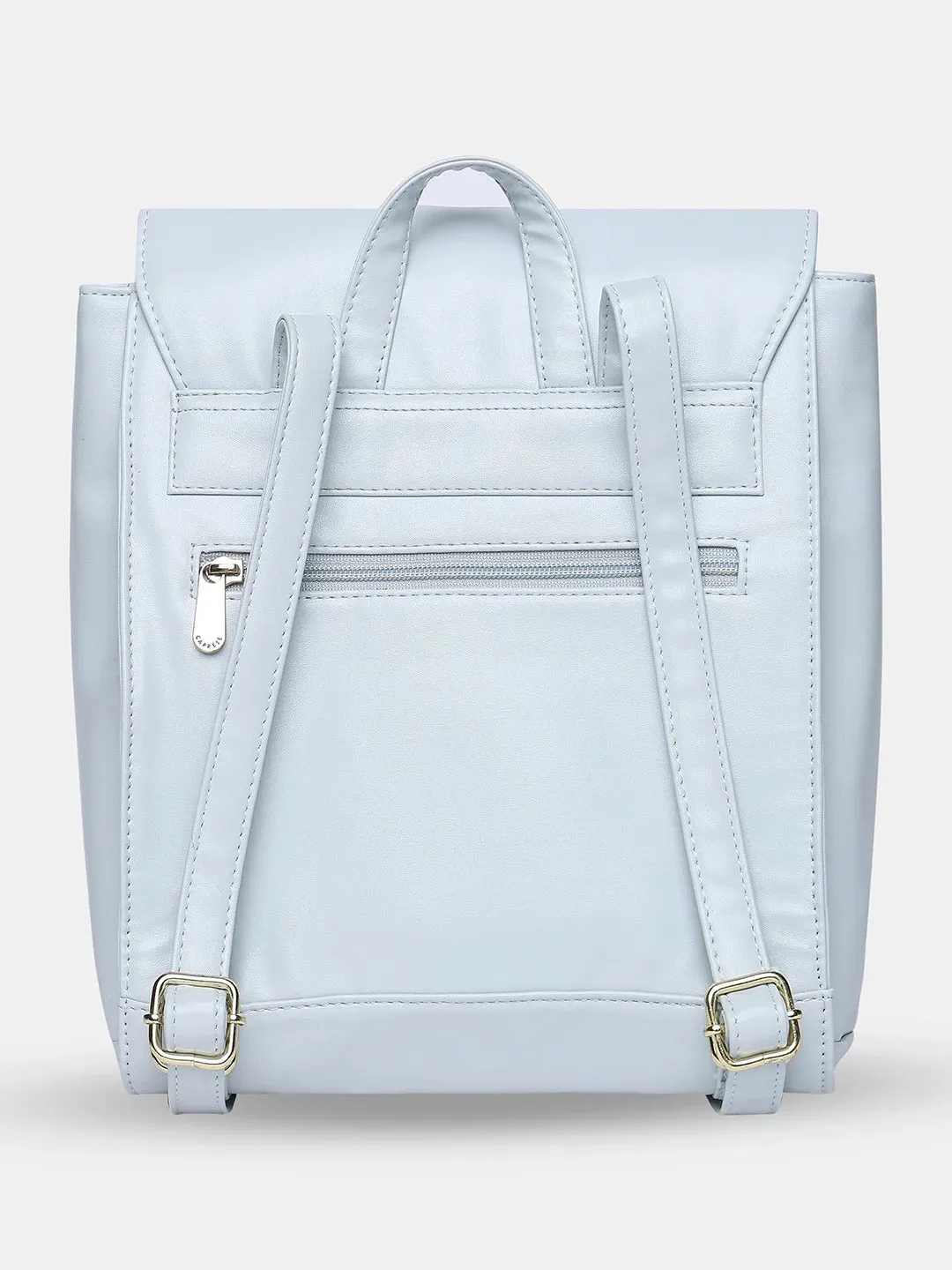 Caprese Merida Backpack Large Printed Women'S Bag Sky Blue