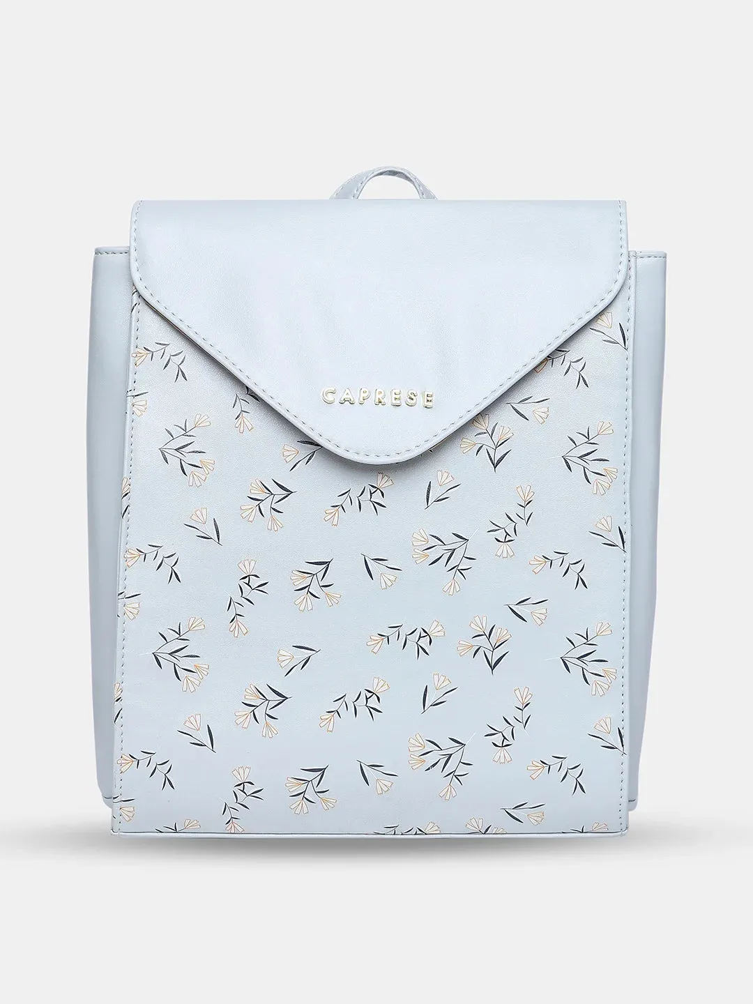 Caprese Merida Backpack Large Printed Women'S Bag Sky Blue