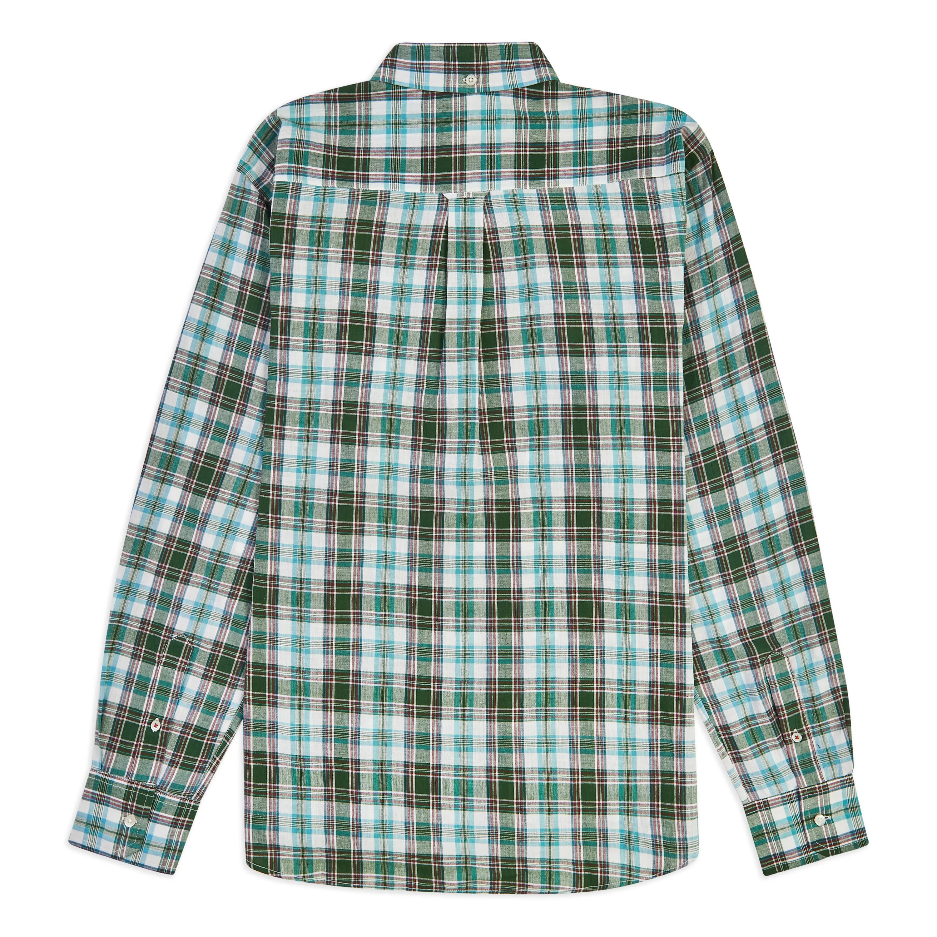 Check Button Down Shirt - Green