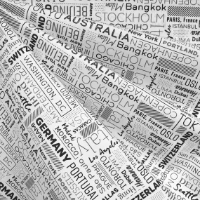 City Sounds Name Collage Premium Cotton White