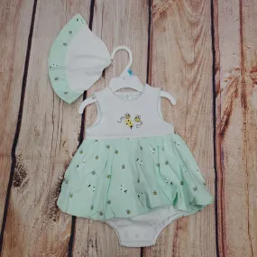 CLEARANCE LITTLE BUMBLE BEE POPOVER DRESS