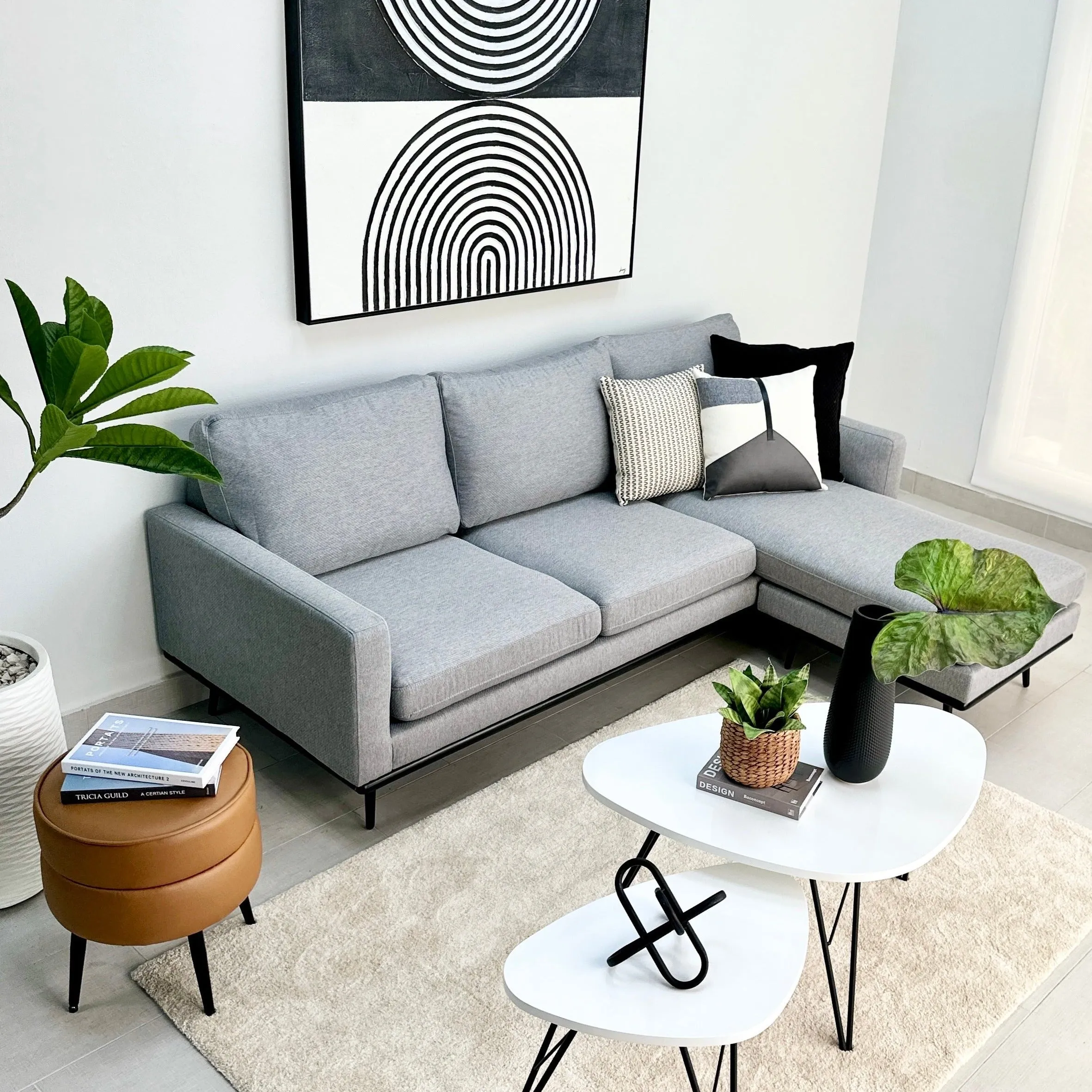 Comfy Reversible Chaise Gray Sectional
