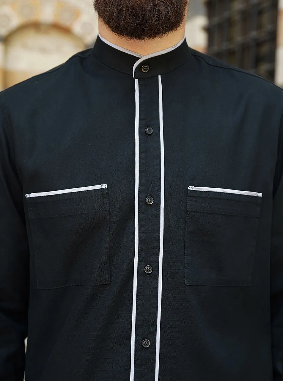 Contrast Trim Shirt