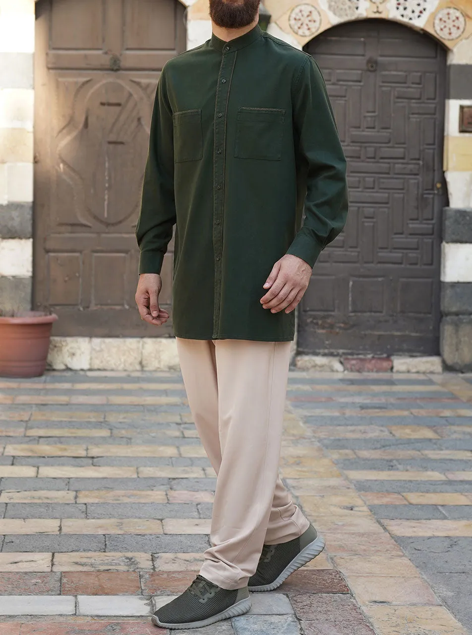Contrast Trim Shirt