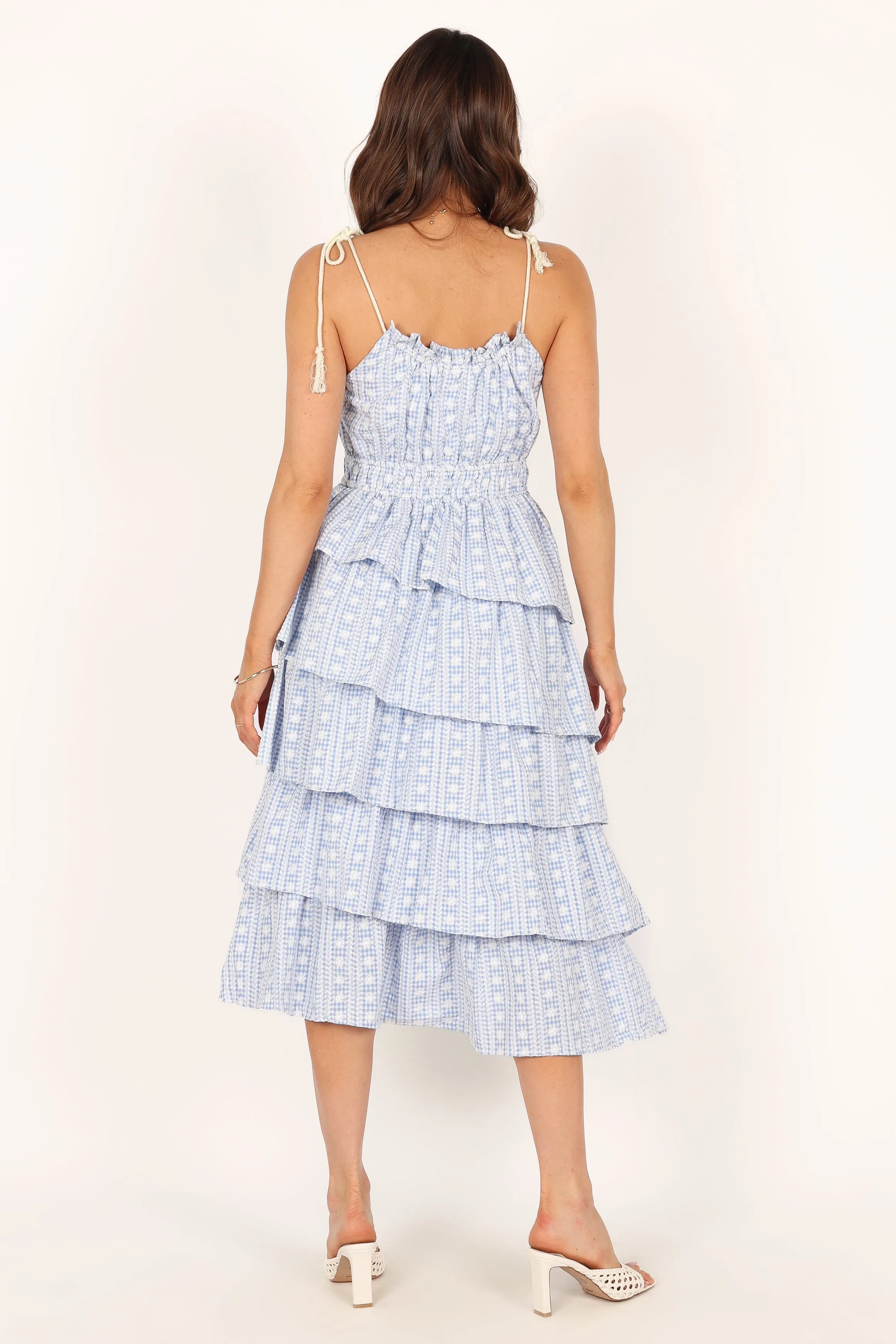 Cora Midi Dress - Blue