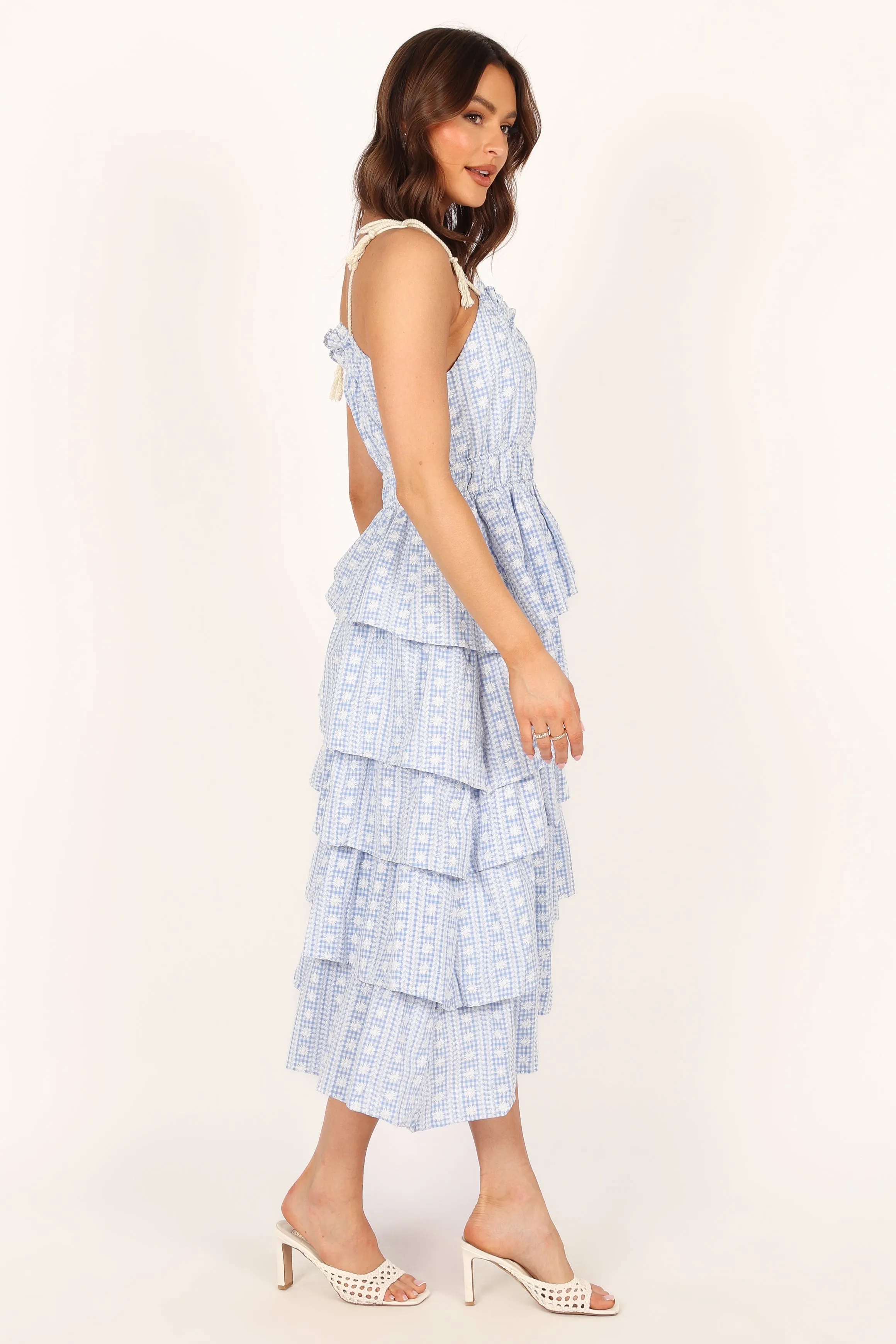 Cora Midi Dress - Blue