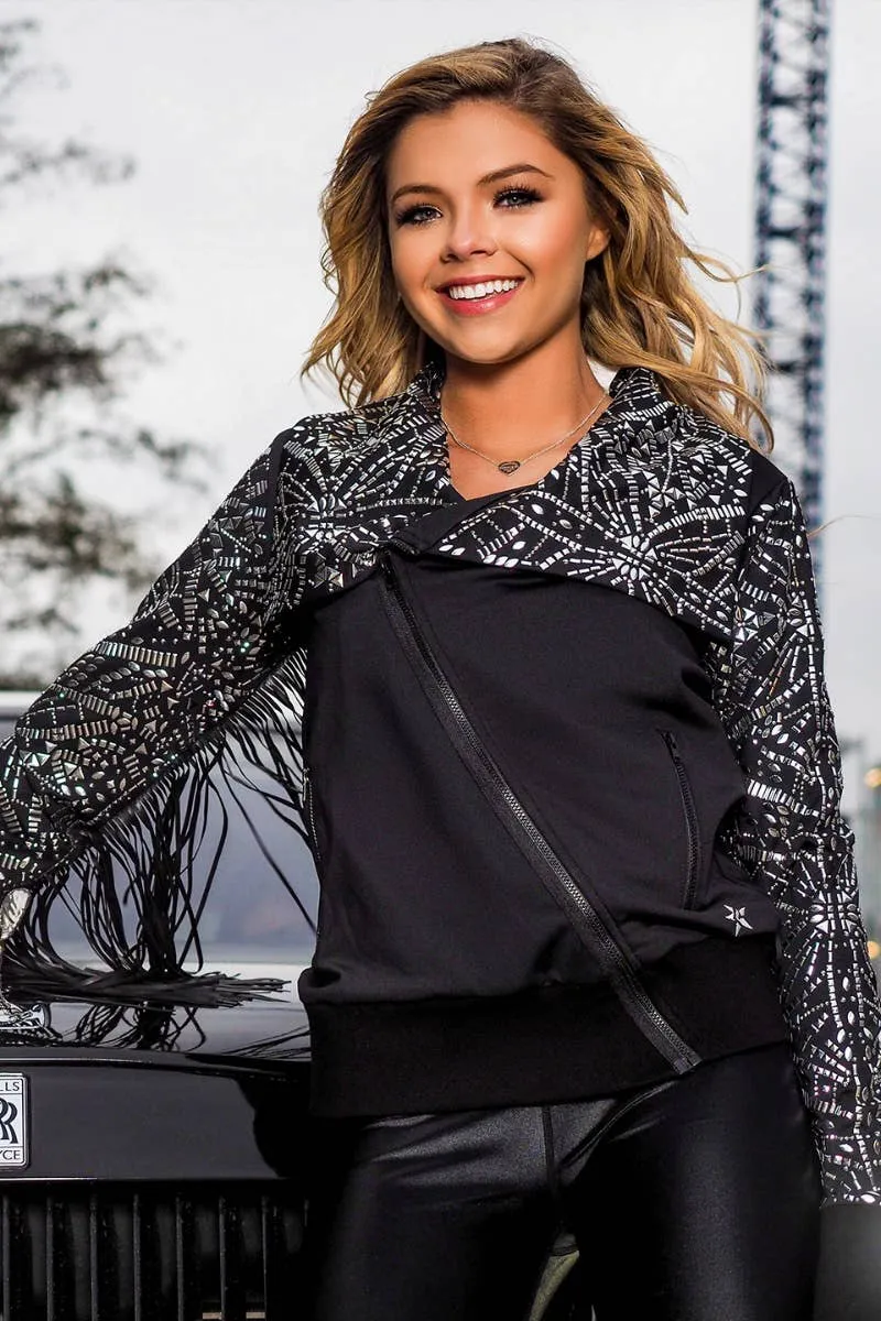 Couture Black Ice and Diamonds Jacket - Special Order