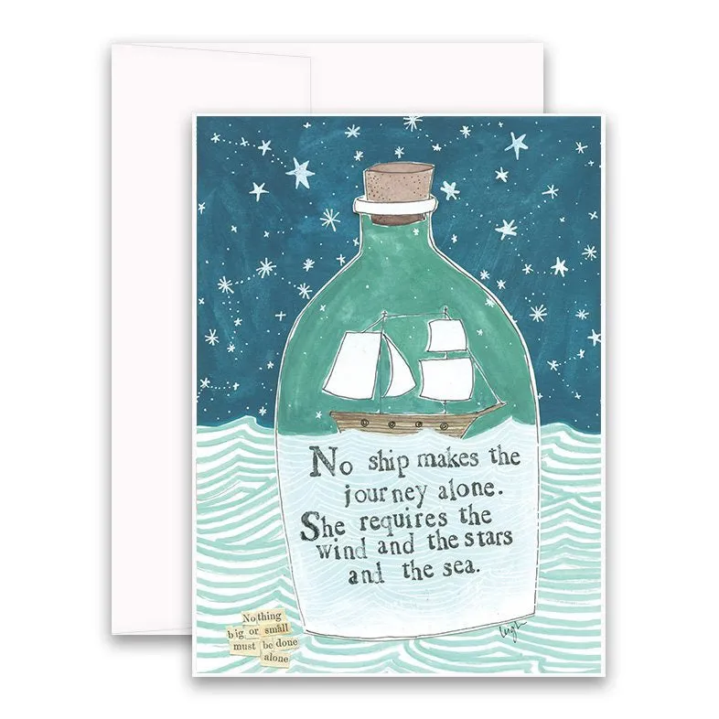 CURLY GIRL DESIGNS - JOURNEY ALONE CARD