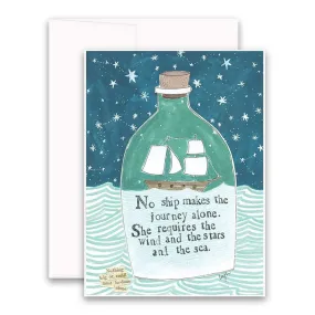CURLY GIRL DESIGNS - JOURNEY ALONE CARD