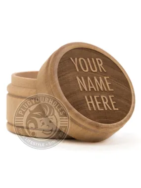 Custom Phrase Engraved Plug Box