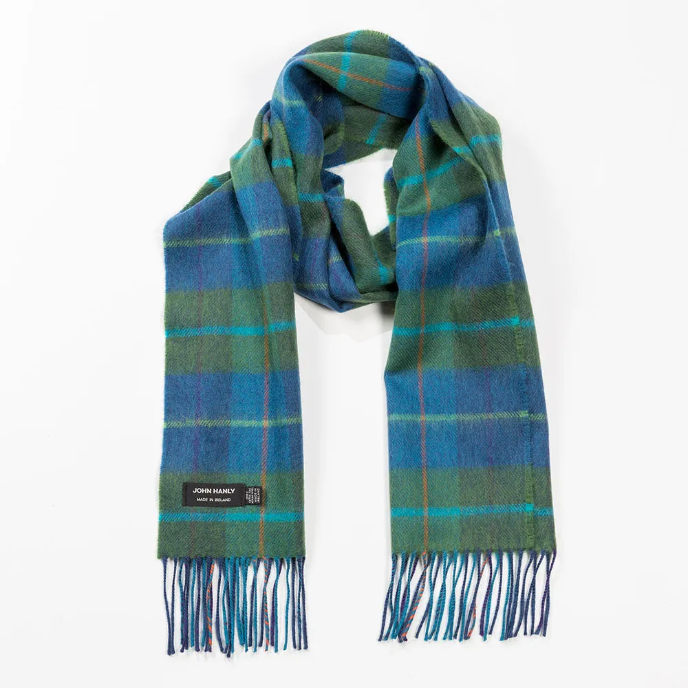 Denim Green Merino Wool Scarf