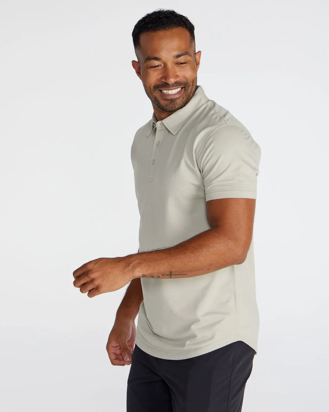 Drop-Cut Polo: BYLT Signature <!-- Size XL -->