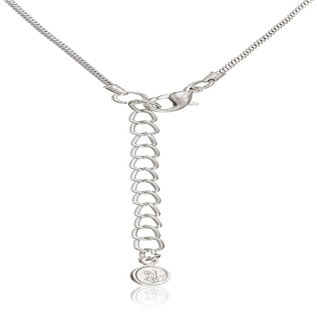 Estele - Rhodium Plated flower Petals Shape Pendant for Women / Girls