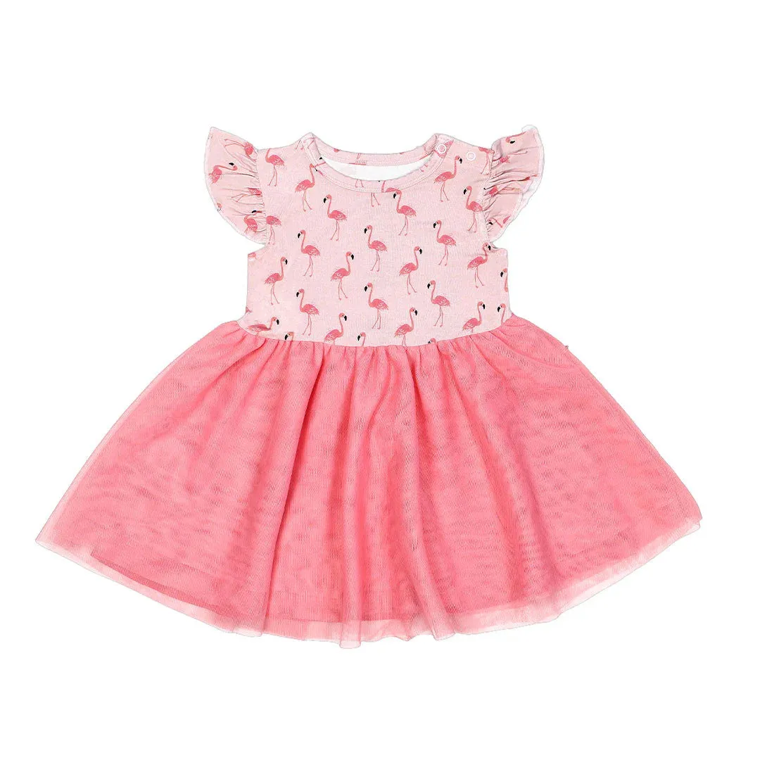 Fancy Flamingos Tulle Twirl Dress