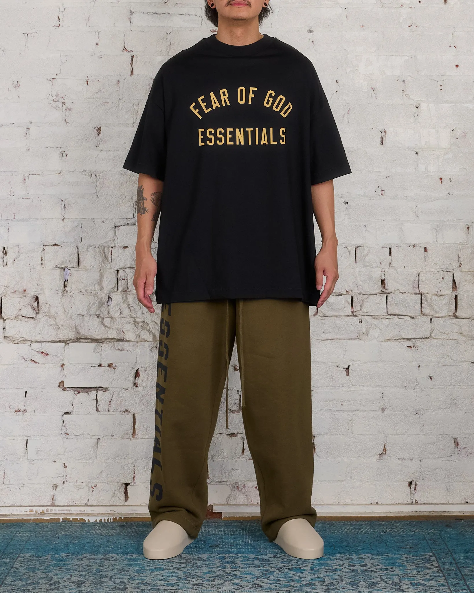 Fear of God Essentials Core Jersey Arch Tee Black