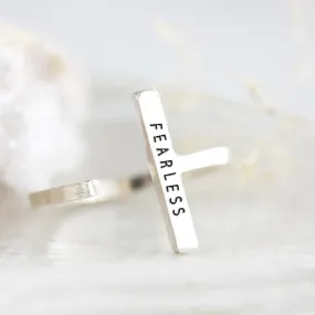 Fearless: Single Bar Ring by Christina Kober